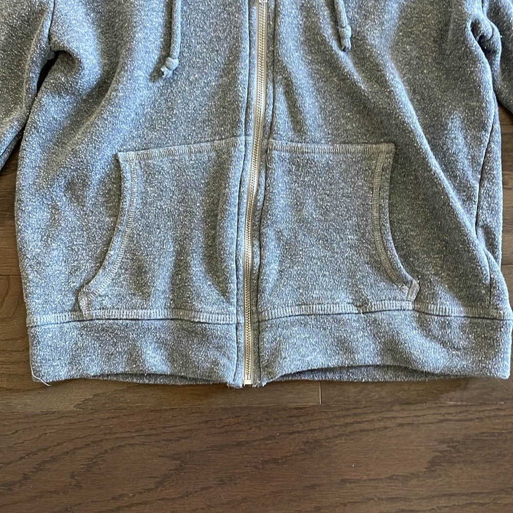 78 & Sunny Grey Hooded Zip Up Sweatshirt - Size XS - Picture 6 of 8